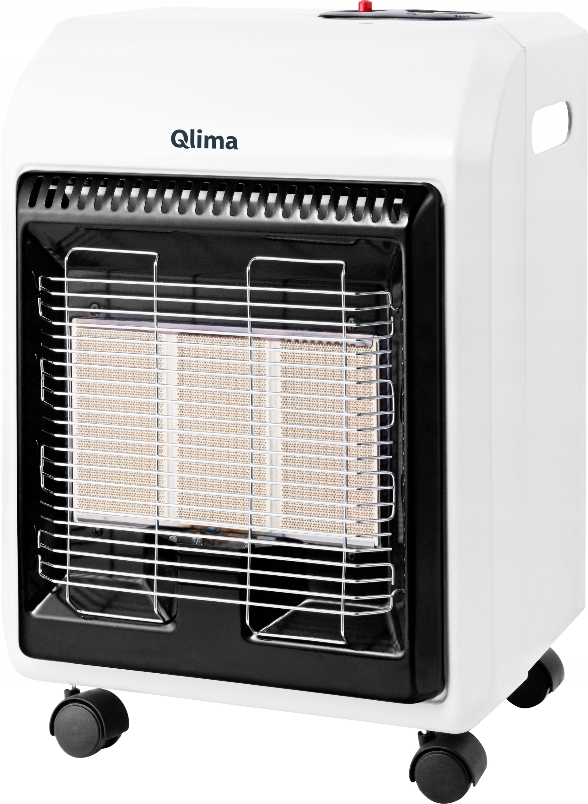 Plynový ohrievač Qlima 4100 W, biely, 380 x 550 mm